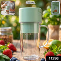 Portable Electric Juicer Mixer Grinder With Handle (1 Pc 340 Ml)