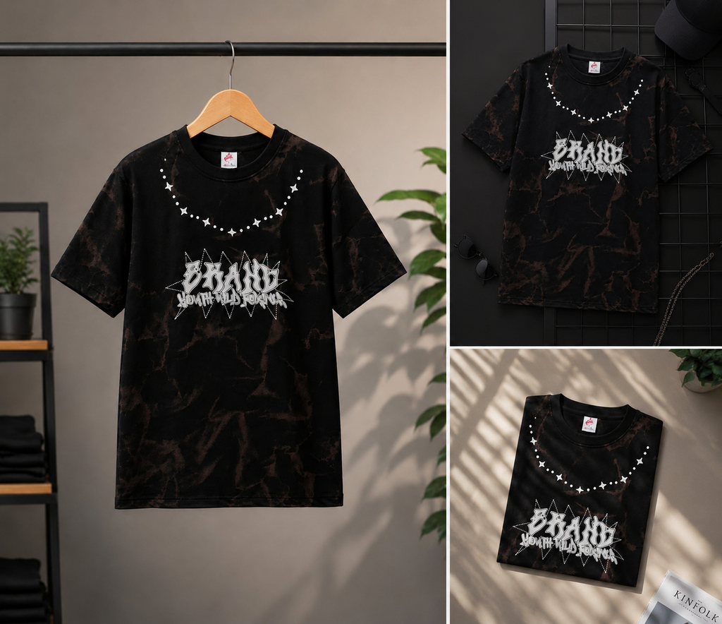 BRAND Men's T-shirt 100% cotton fabric