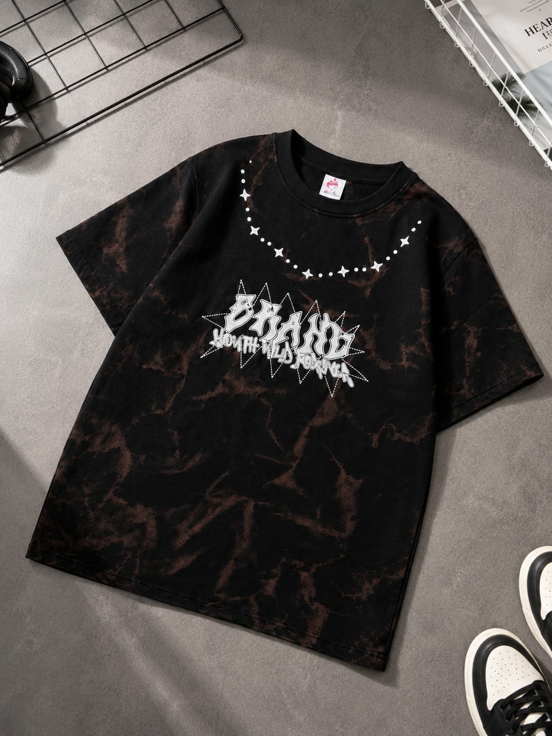 BRAND Men's T-shirt 100% cotton fabric