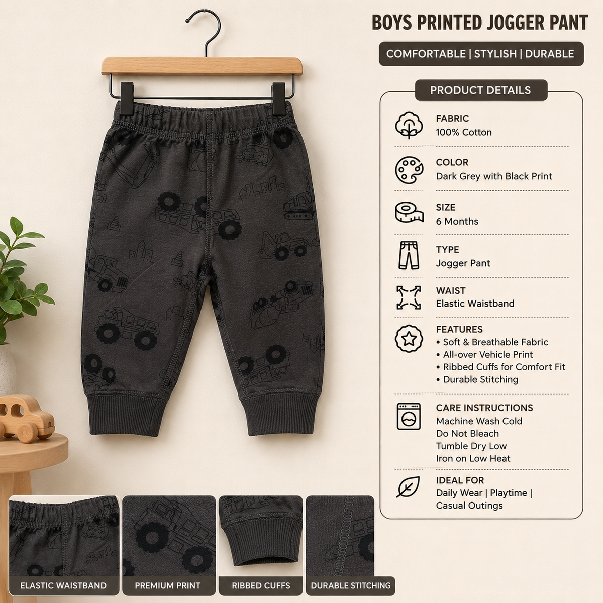 Dark Grey Jogger pant