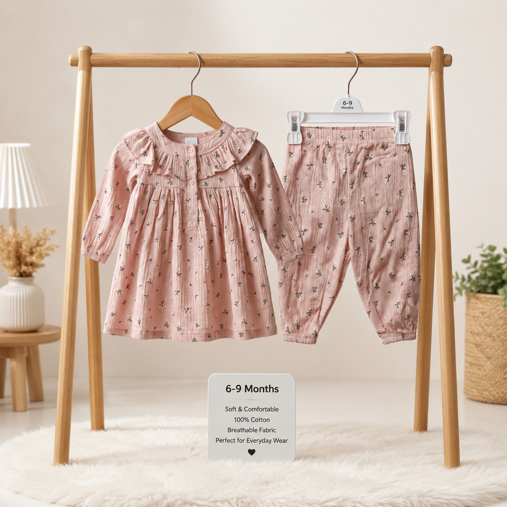 Peach Pant and Top set