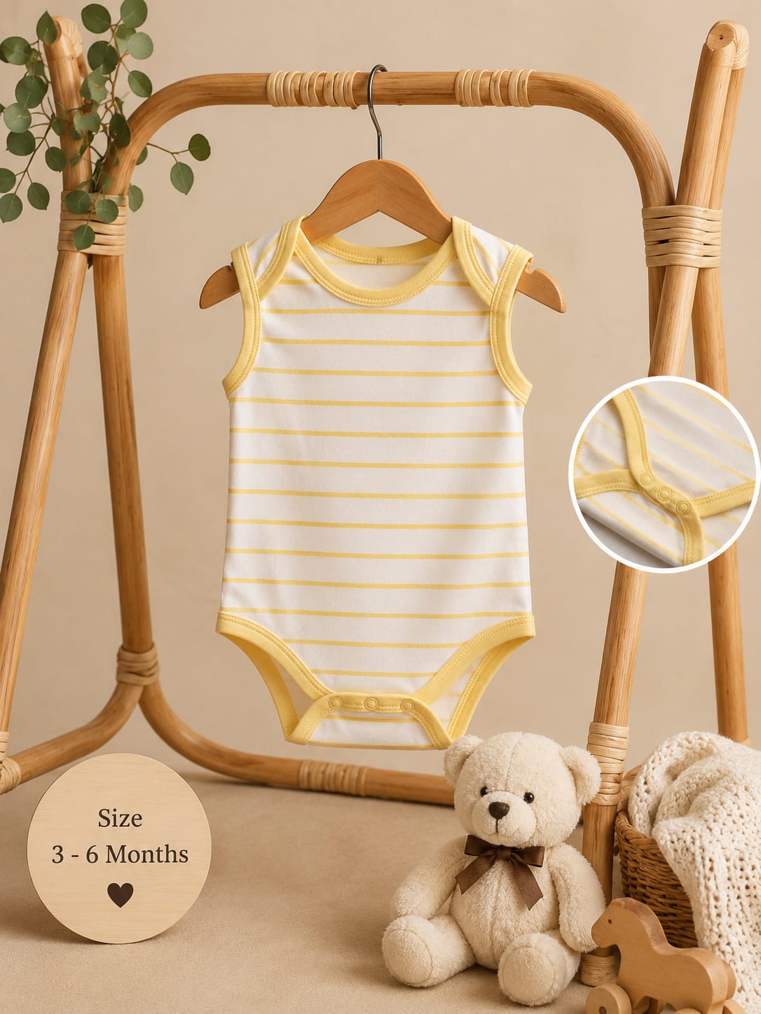 White Strips Romper
