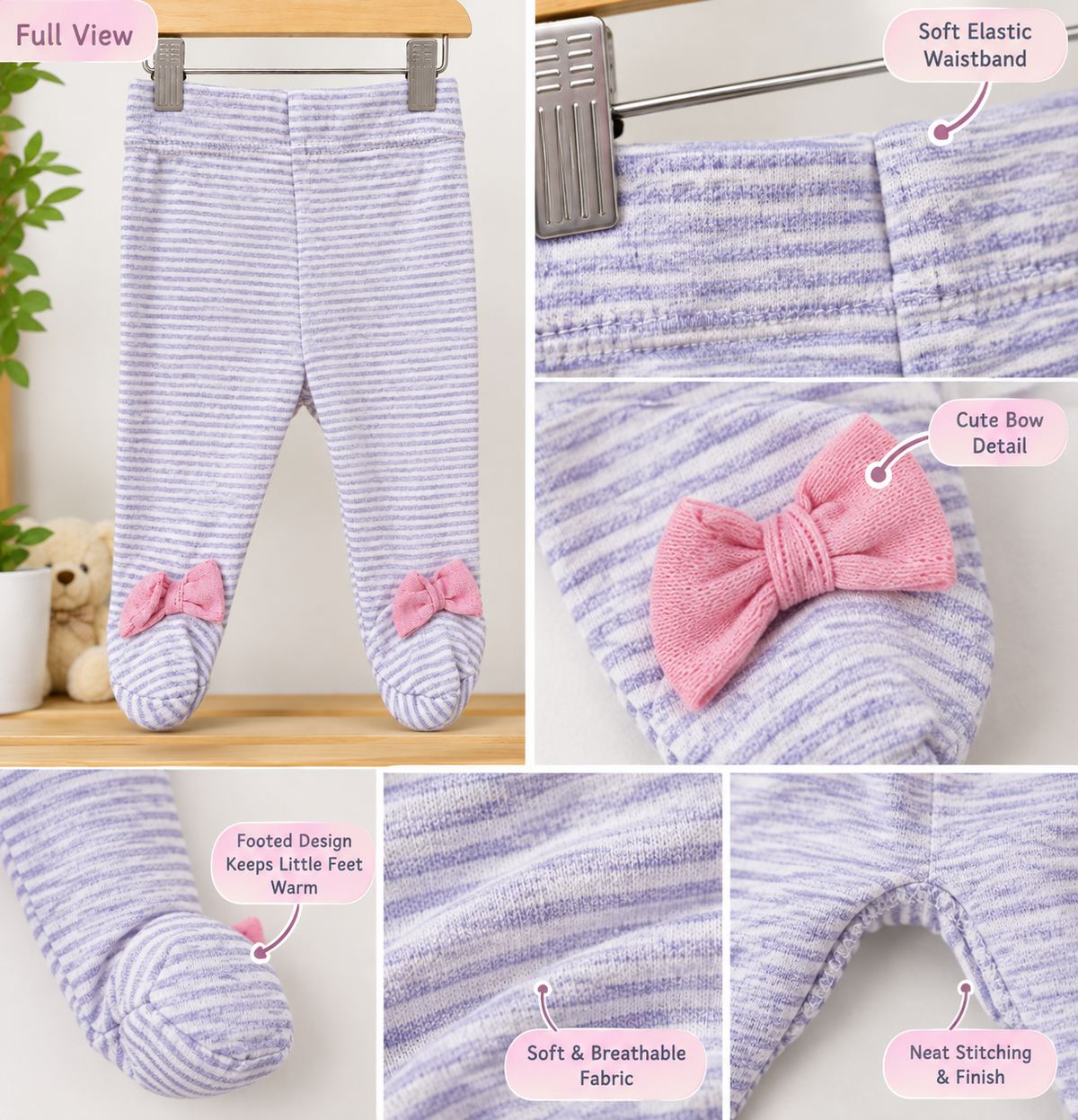 Footed pant 0-3