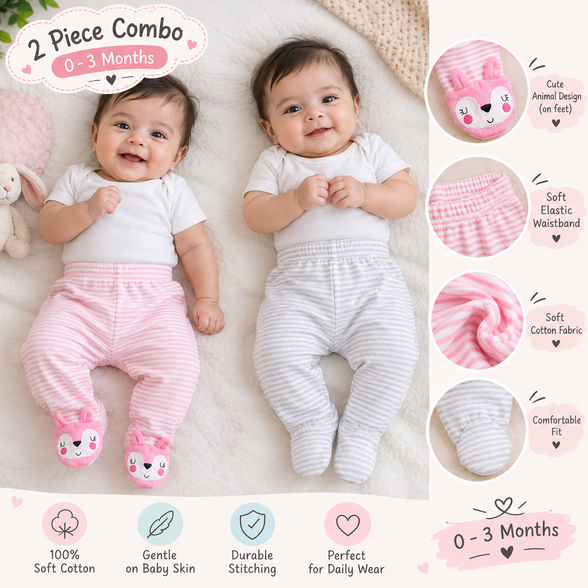 Footed pant cute Designs