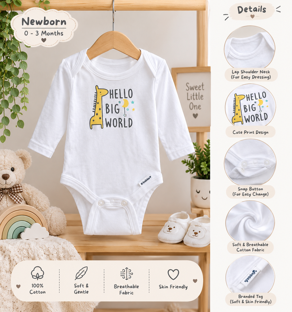 White Romper New born