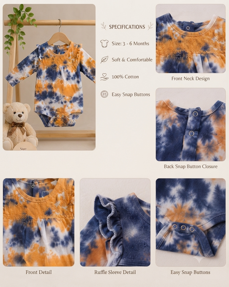 Thread Work Tie Dye Romper