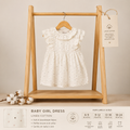 Max white linen frock