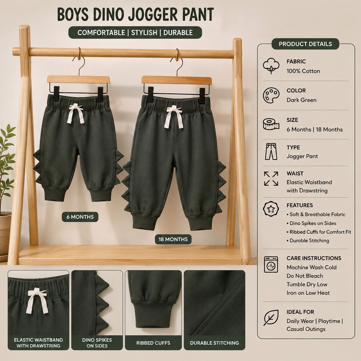 Dino Boy Jogger Pant