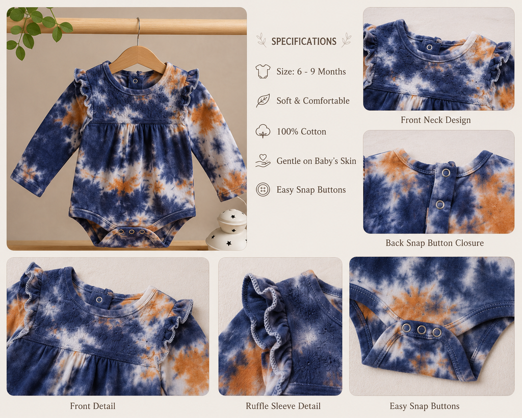 Thread Work Tie Dye Romper