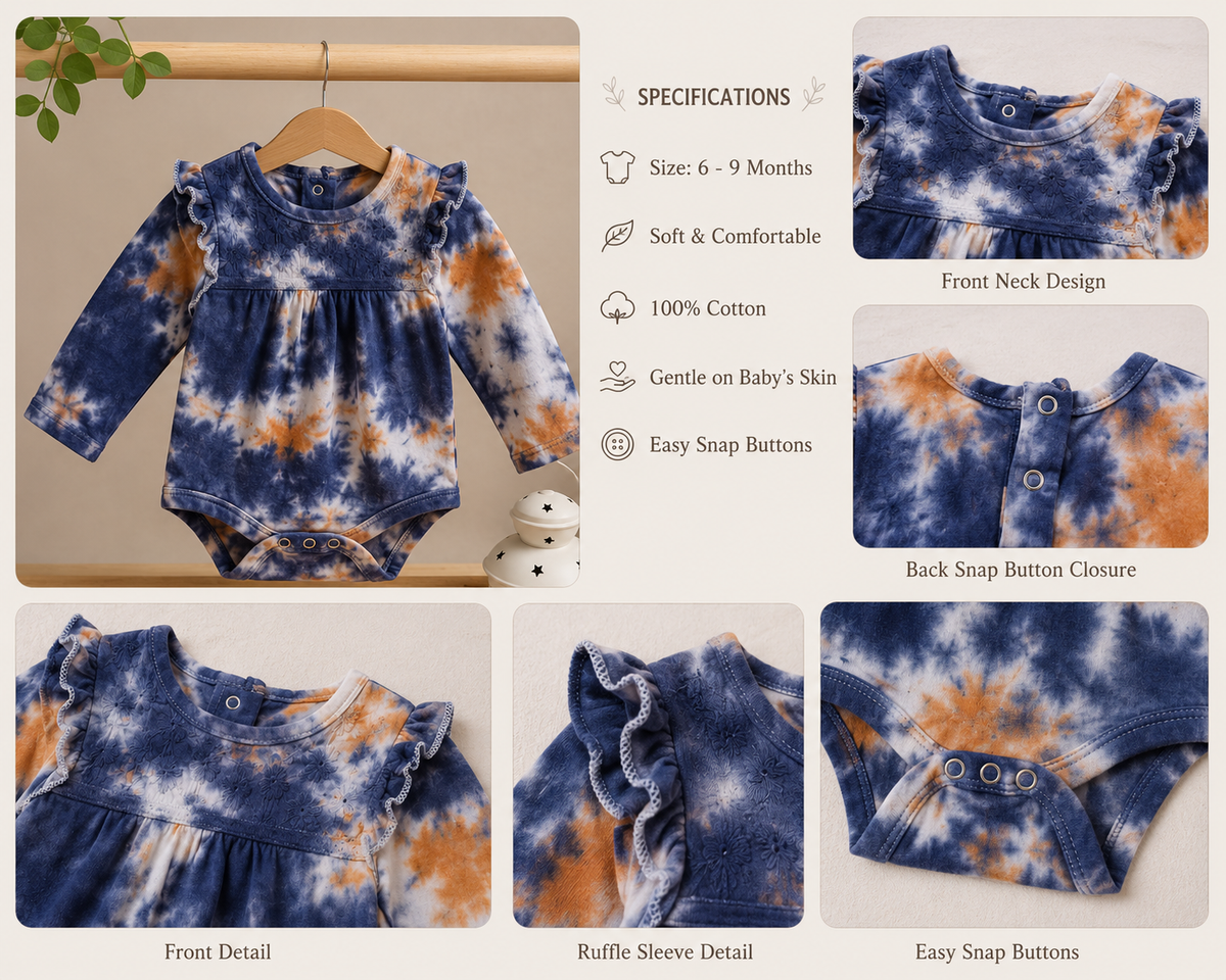 Thread Work Tie Dye Romper
