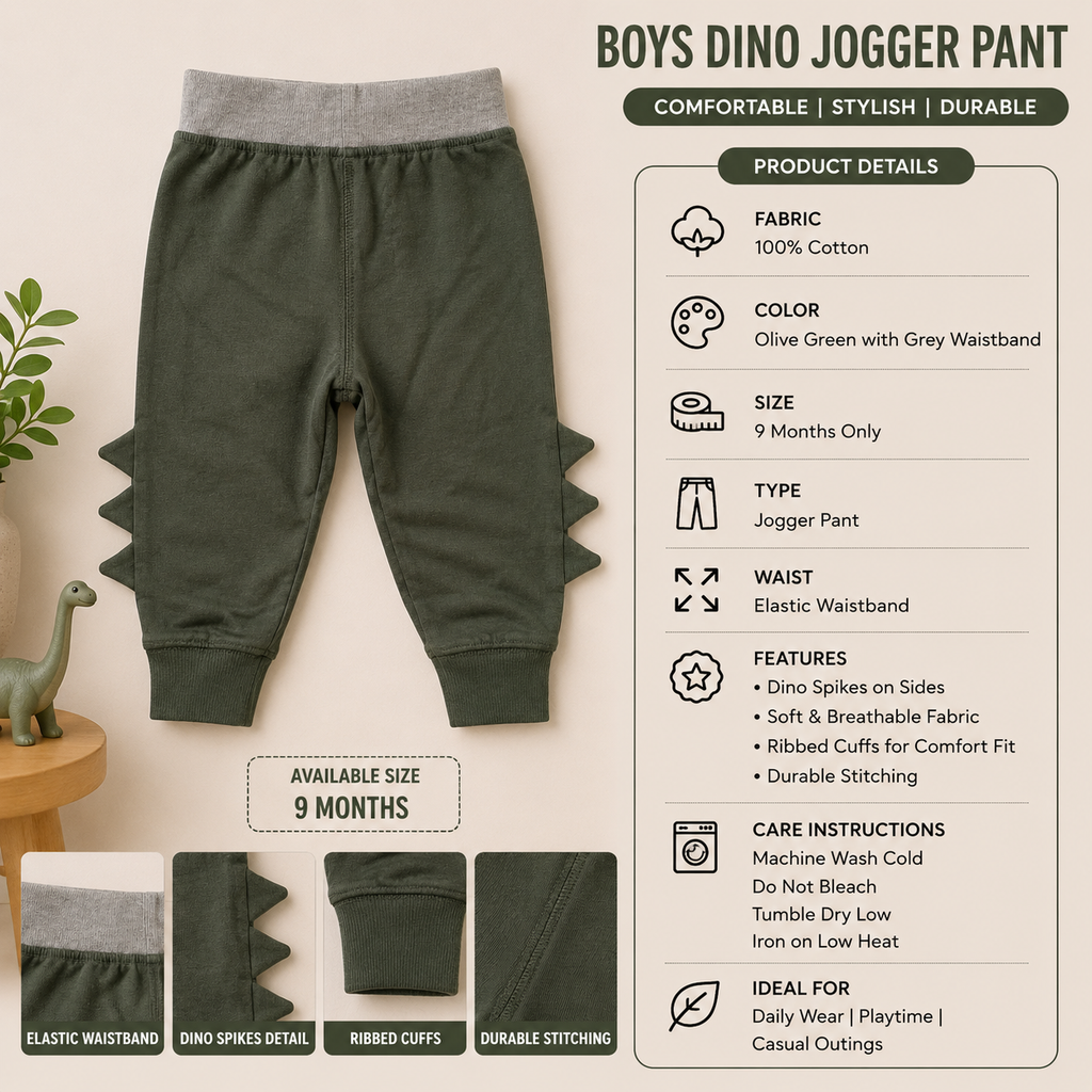 Boys Dino Jogger Pant