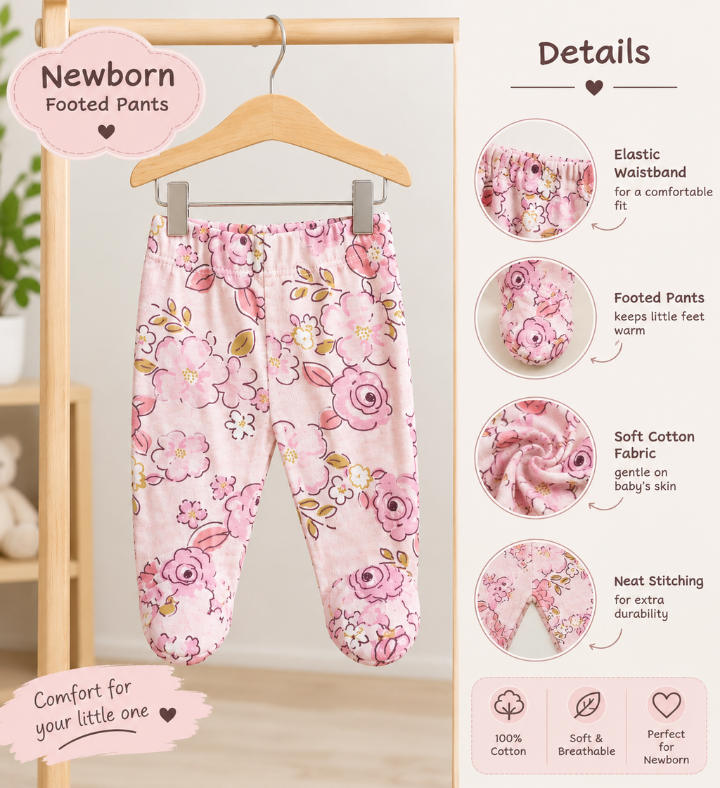 Pink footed pant Newborn