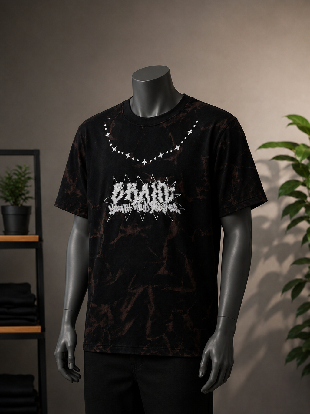 BRAND Men's T-shirt 100% cotton fabric